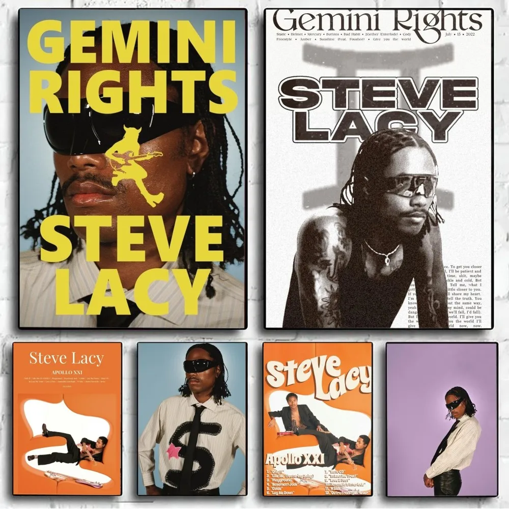 

Steve Lacy Singer Gemini Rights Poster DIY Poster Kraft Paper Vintage Wall Art Painting Study Stickers Big Szie Wall Painting