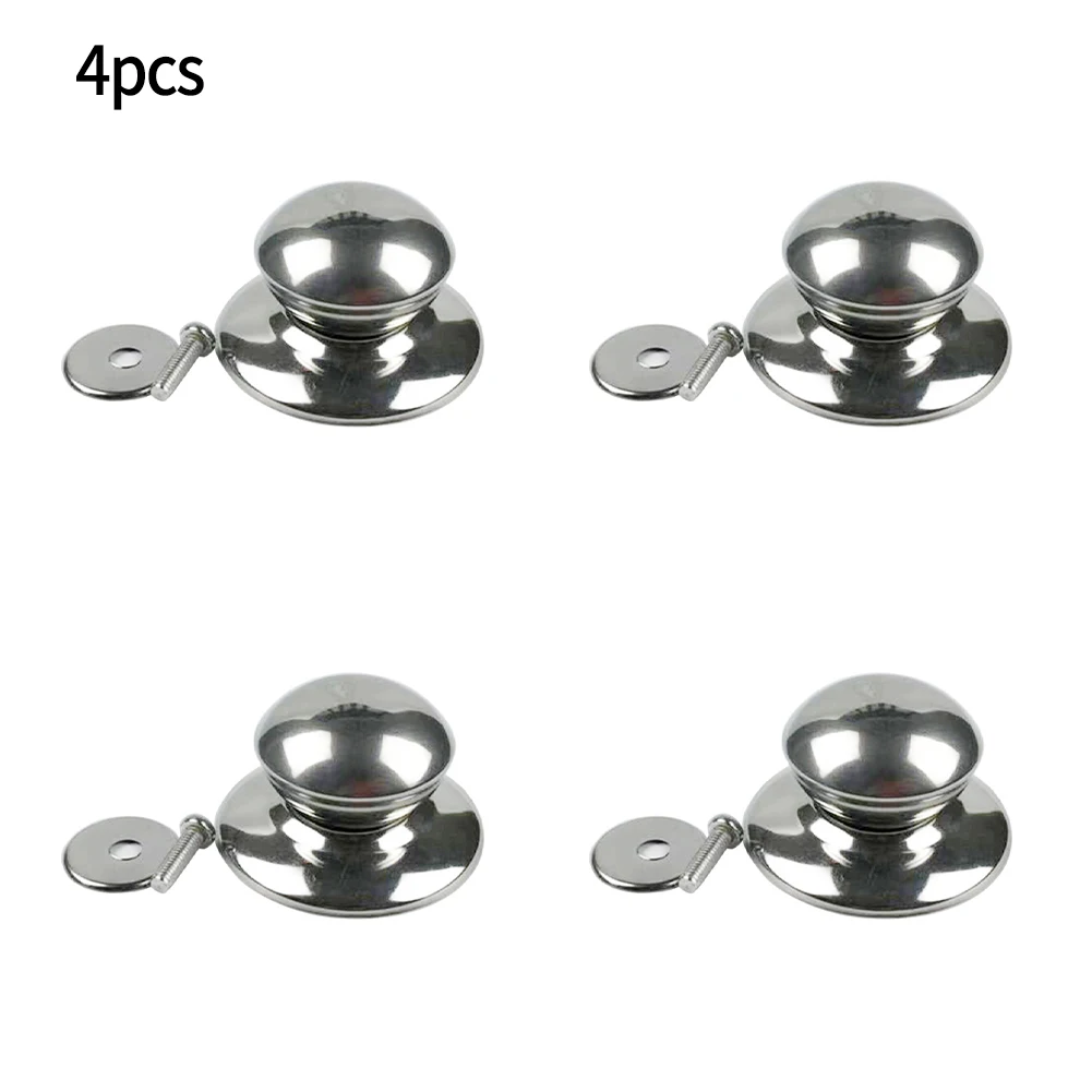 

4pcs Pot Lid Handle Universal Kitchen Utensils Fixing Knob Cover Holding Replacement Stainless Steel Cookware Parts