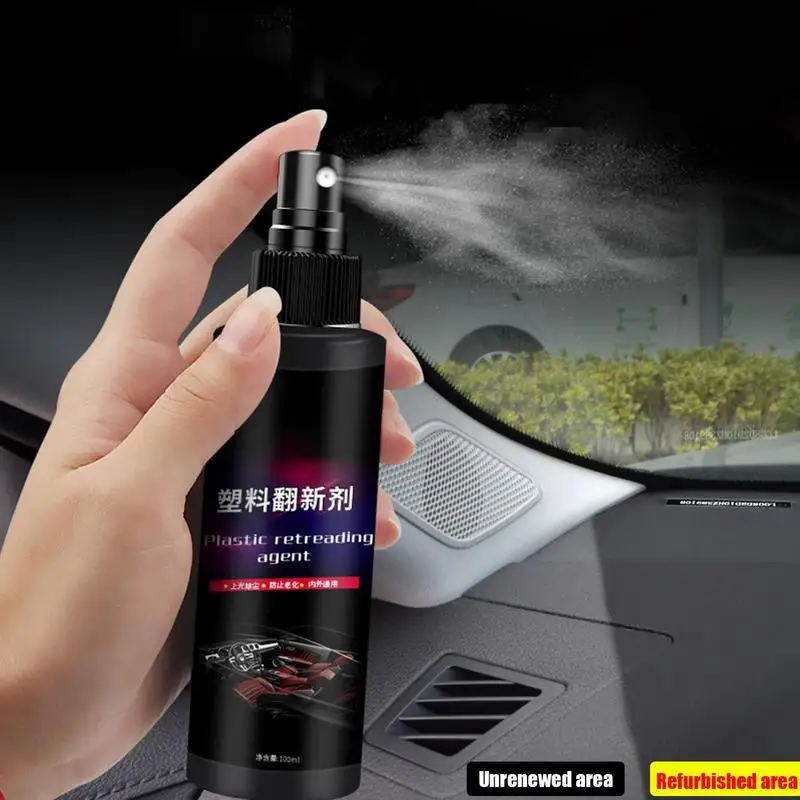 Car Plastics Restore 100ML Revitalizer Plastics Renovator For Car Rubbers Plastics Parts Refurbish Agent