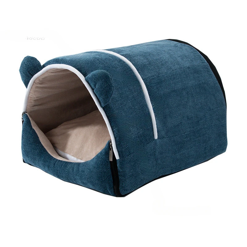 

Four Seasons Universal Semi-enclosed Dog Beds Kennel Washable Small Pet Kennel Accessories Winter Warm Supplies