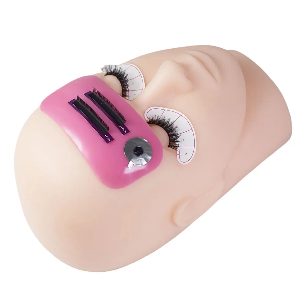 Eyelash Extension Forehead Sticker Pad Silicone transparent Planting Graft Eyelashes Tray Stand Pallet Pad Lash Tray Holder Tool
