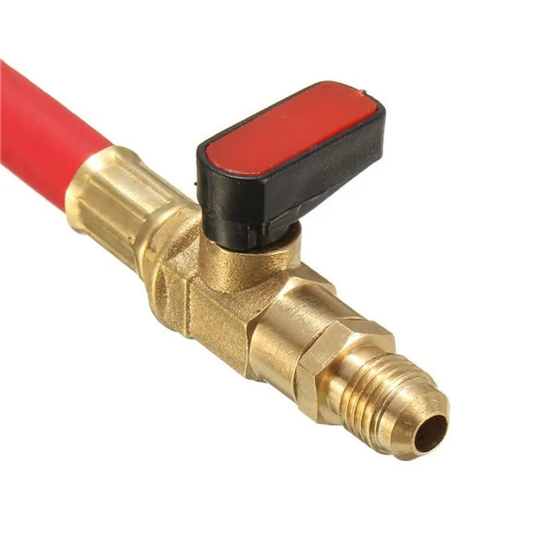 Manifold Gauge Set 3pcs R134A R410 R22 800-4000 PSI Manifold Gauge Set A/C Refrigeration Charging Hose HVAC Refrigerant Hoses Set With Ball Valve