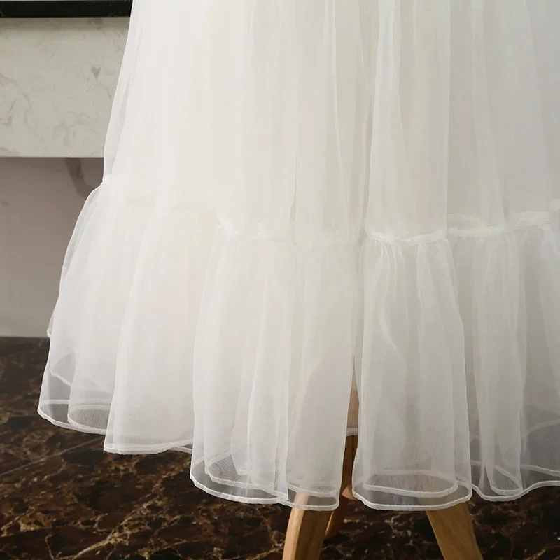Long Vintage Bridal Fluffy Petticoat DongCMY Tulle Underskirt Puffy Tutu Crinoline Evening Cosplay for Wedding Dress petticoat skirt petticoat underskirt wedding underskirt wedding petticoat vintage underskirt tulle tutu skirt