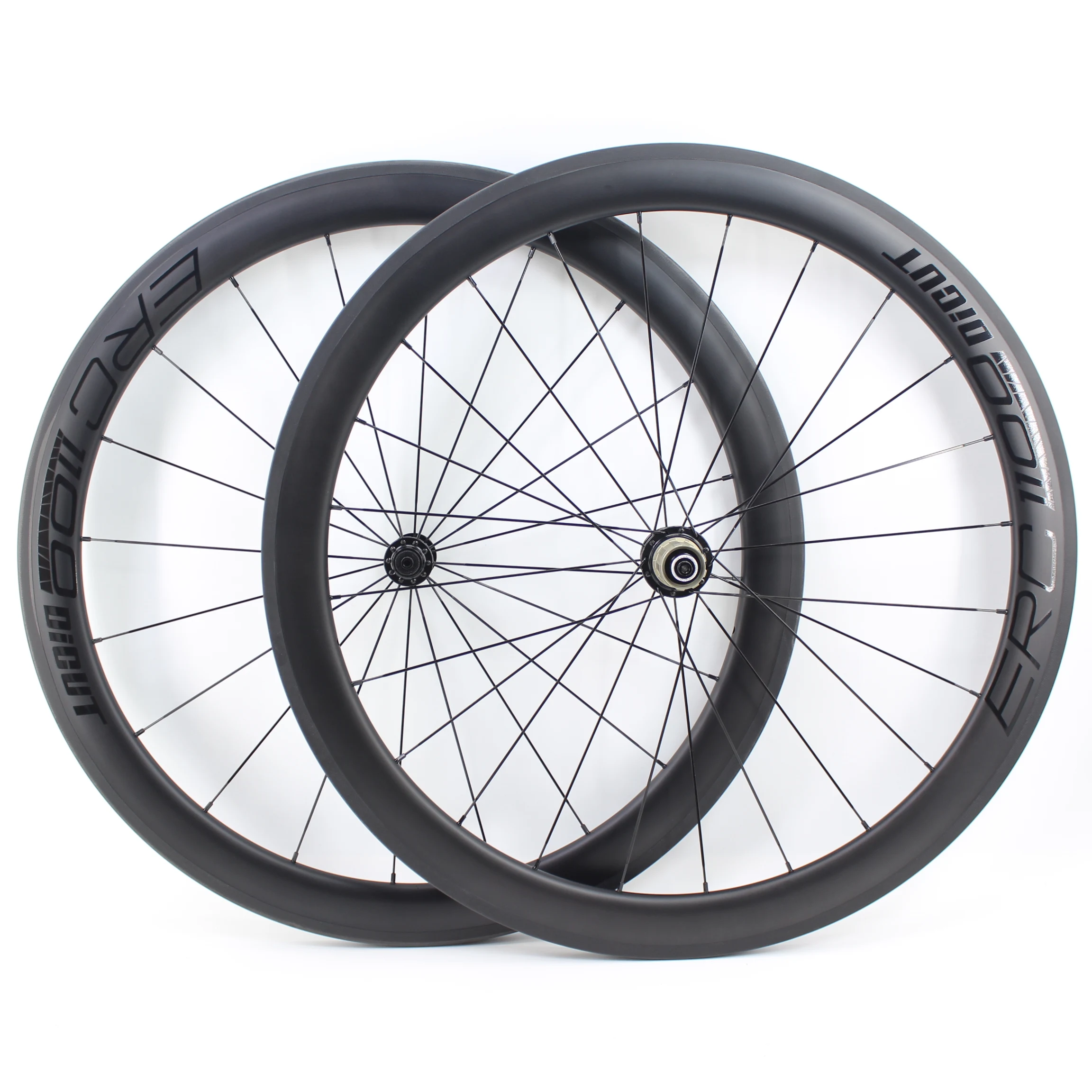700C Road bike Matte UD Full Carbon Fibre Bicycle Wheelset carbon tubular clincher tubeless rims carbon 38 50 60 88mm