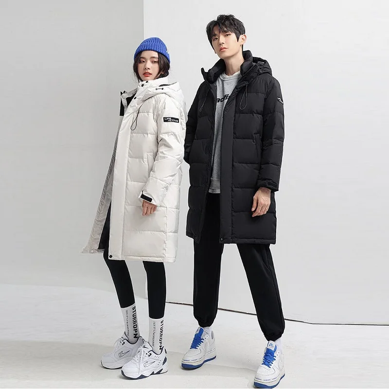Men's Winter Jacket Hood Feathers Puffer White Duck Long Down Jacket Men Black Parka Coat Warm Autumn Dack Thick Casual Top