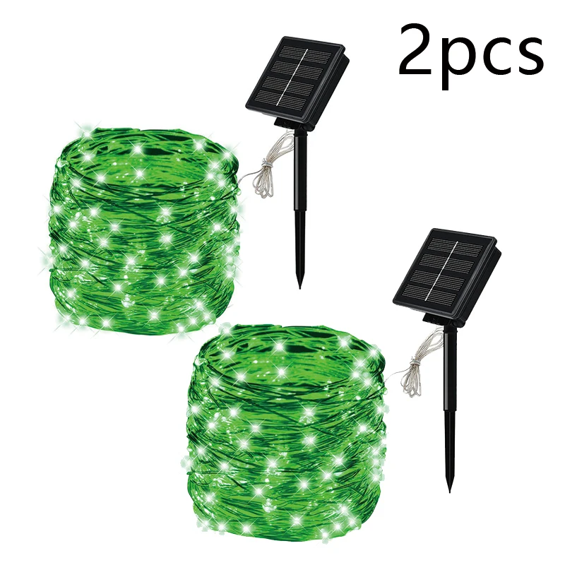 5M/10M20M30M Outdoor Solar LED Copper Wire Fairy Light for Garden Festive Wreath Christmas Decoration.20M 200 LED Solar Strip Light Home Garden Copper Wire Light String Fairy Outdoor Solar Powered Christmas Party Decor. bright solar lights Solar Lamps