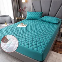 New Waterproof Mattress Cover Topper Washable Bed Cover Thickened Mattress Protector Cover Queen Size Bed Sheet Anti-mites Pad 6