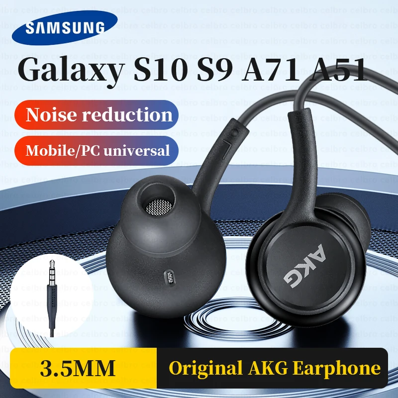 Samsung Originele Oortelefoon 3.5Mm Jack Akg Hoofdtelefoon Mic Oordopjes Voor Galaxy S10 S9 A71 Tablet A8 A7 xiaomi 3 5Mm Headset| | - AliExpress