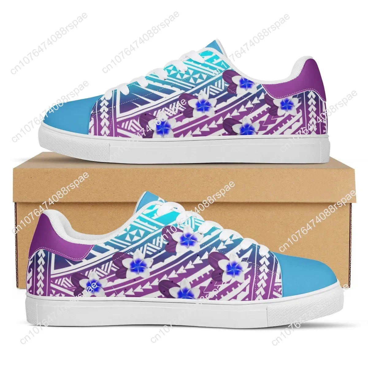 Hot Sales White Flat Sneaker America Polynesian Tribal Print Custom Man Comfort Walking Sport Shoes Women Running Shoes