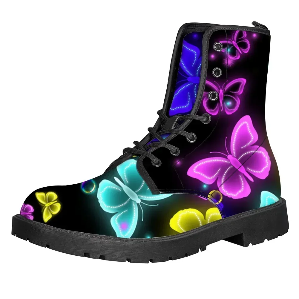 Custom Made Print On Demand Vintage Flat Martin Boots Z57