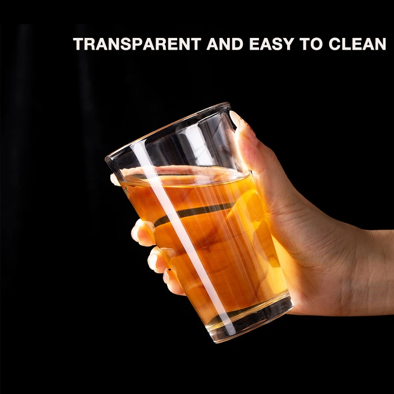 Description Picture 3 of item200ml/320ml/470ml American Wide Mouth Beer Mug Pilsner Glass Cup Craft Beer Glass Juice Drink Cup Can Be Customize Patterns