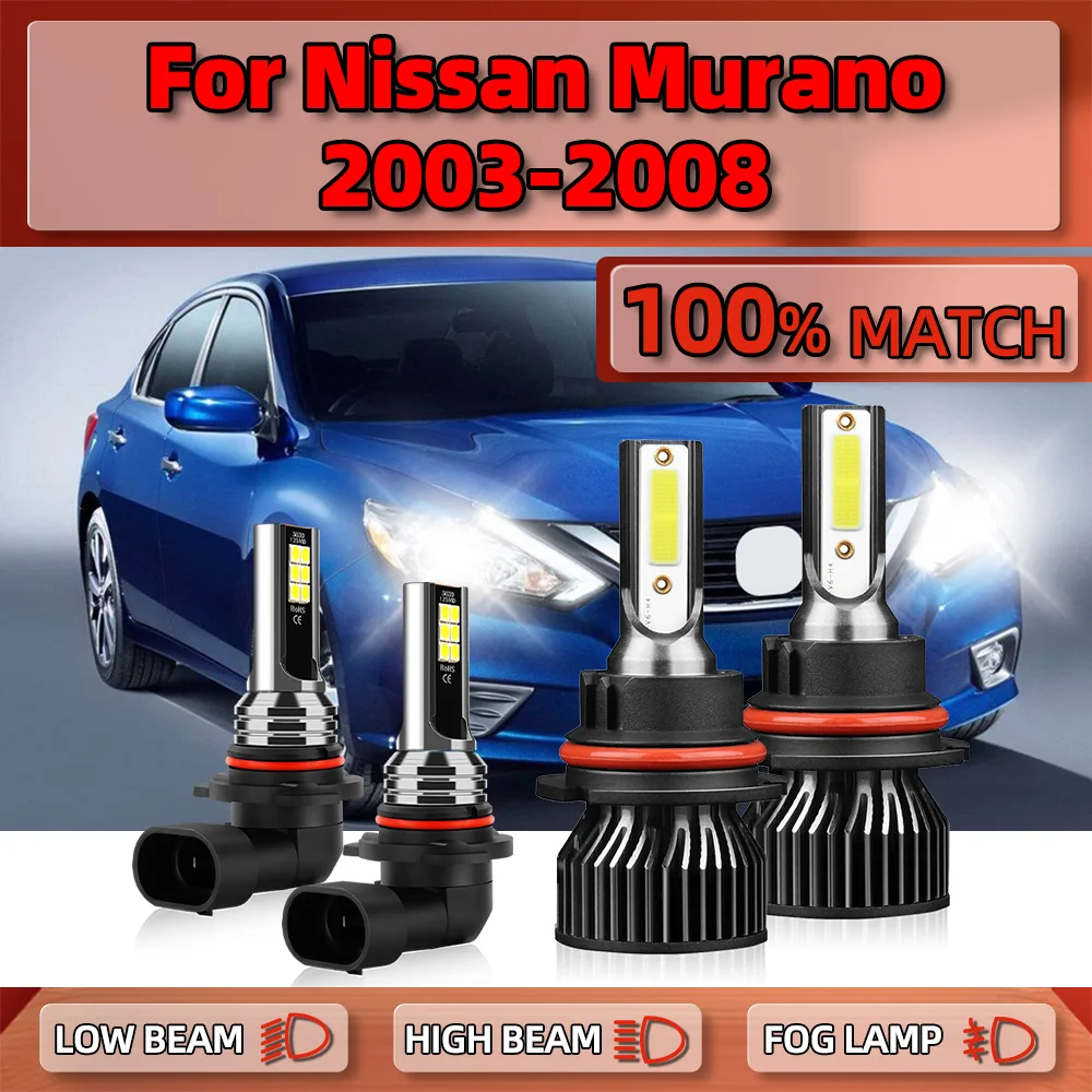 

240W 40000LM Led Headlight Bulbs 12V Car Lamps 6000K White Turbo Fog Light For Nissan Murano 2003 2004 2005 2006 2007 2008