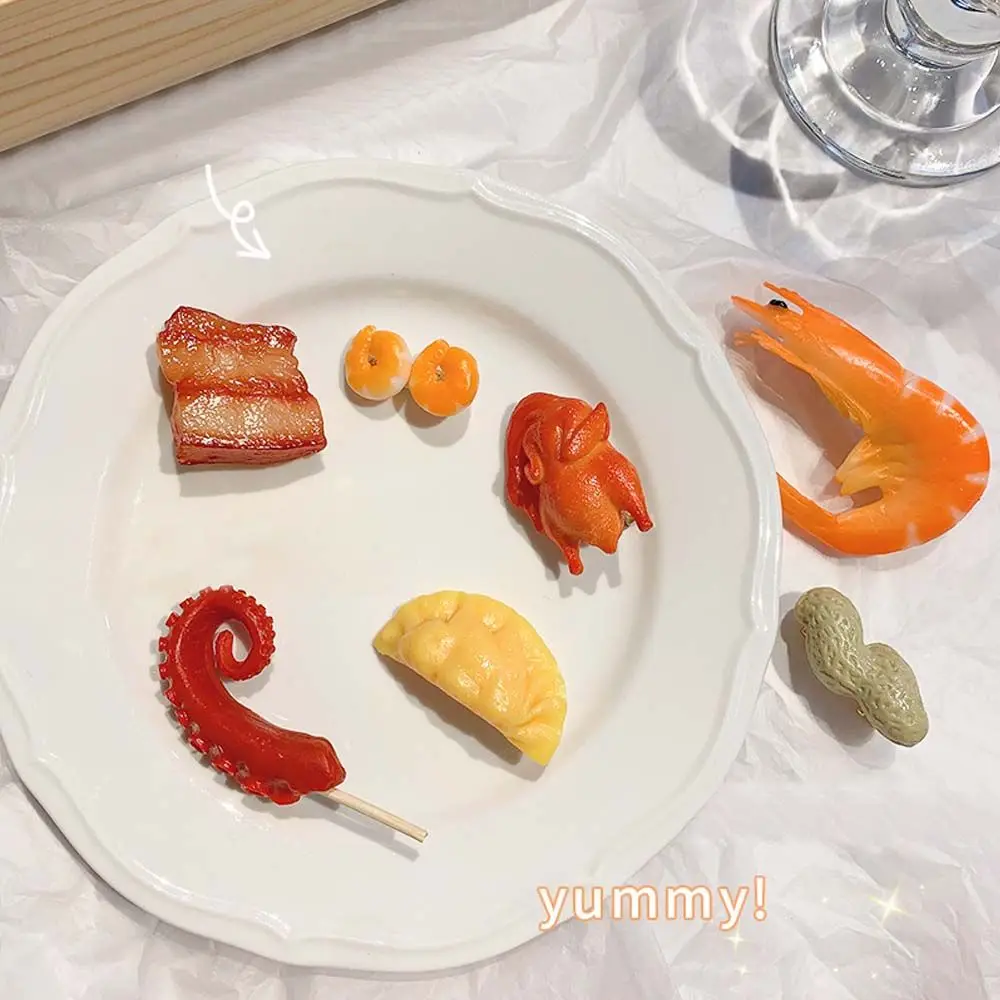 Unique Squid Alloy Beef Rolls Pork Belly Dumpling Fast Food Hairpin Women Hair Clips Hair Accessories Korean Style Barrettes