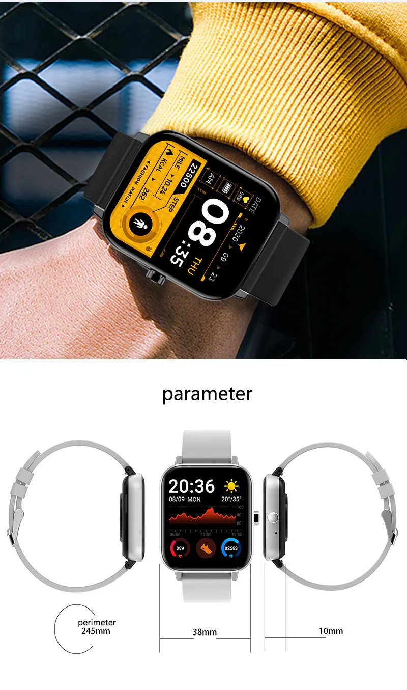 Free Shipping Wholesale GT10 Smartwatch NFC 1.69 Inch Pedometer Swimming Watch Men Men'S Sportswear Sport Nfs Smart