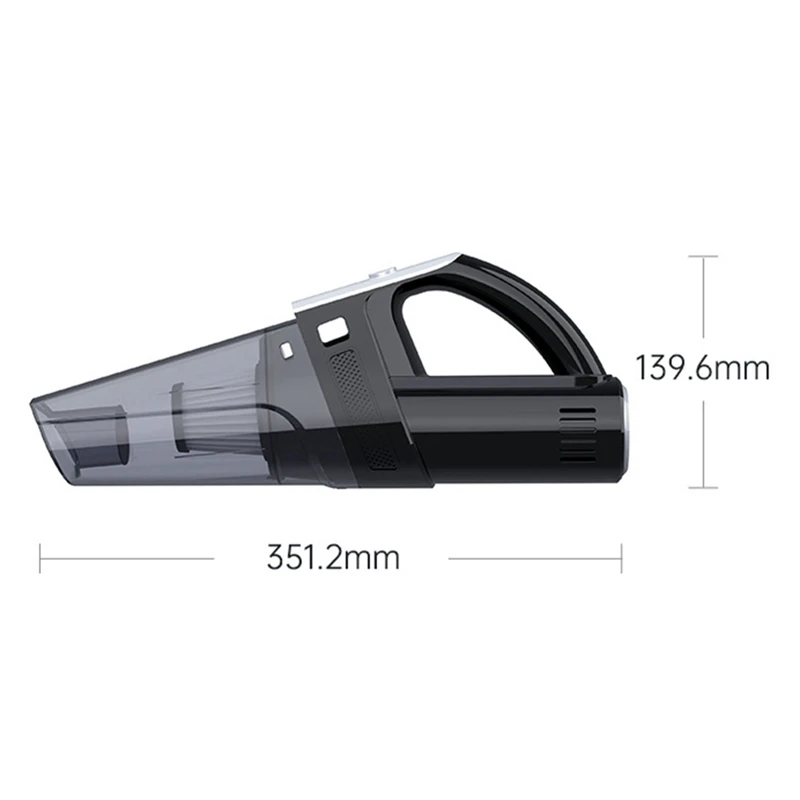 6000PA 자동차 진공 청소기, 강력한 흡입 휴대용 진공 청소기, 데스크탑 사무실용 이중 사용 핸드 헬드 청소
