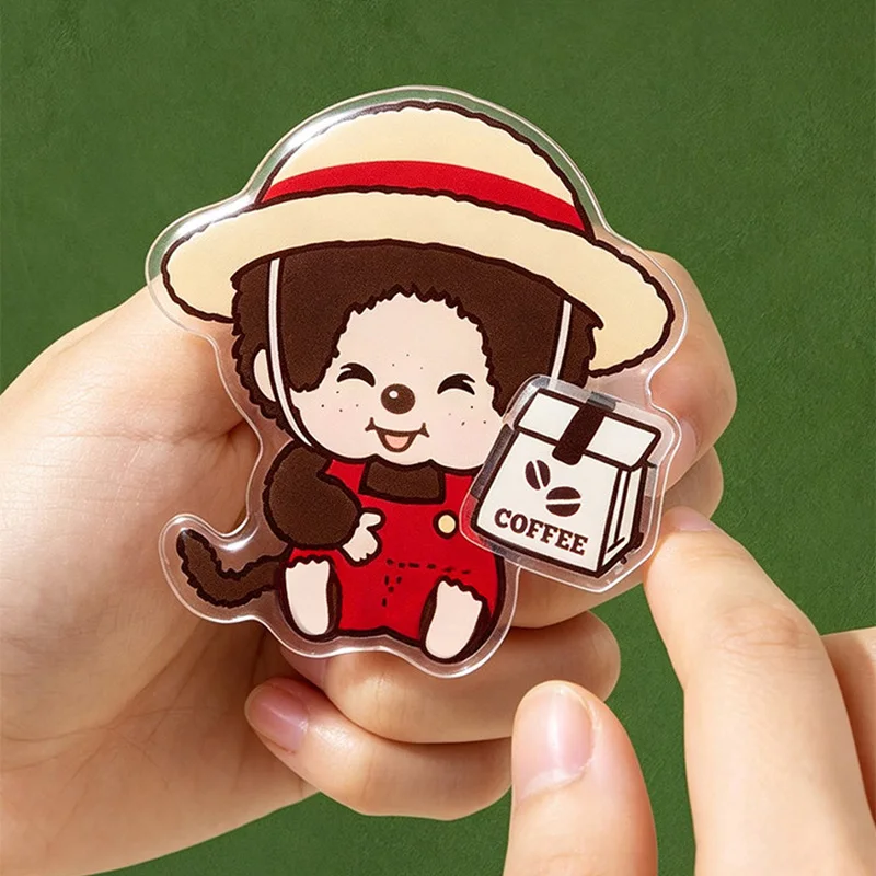 Kawaii Coffee Farm Series Rotating Pop Socket & Acrylic Phone Grip Holder – Cute Cartoon Decor & Gift