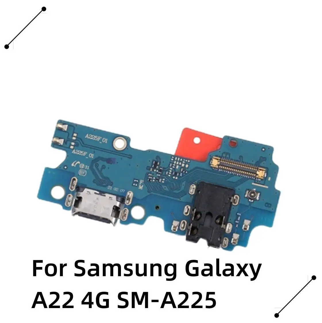 

Гибкий зарядный кабель для Samsung Galaxy A22 4G, USB-порт для зарядки, док-разъем, зарядная плата, гибкий кабель