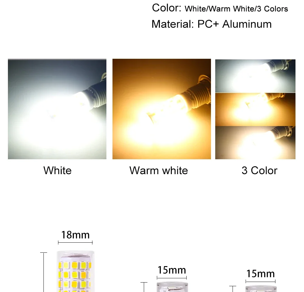 Description Picture 4 of itemG9 led bulb 3W 5W 7W AC 220V G9 led lamp SMD2835 G9 LED Corn light Replace 30W 40W 50W 70W 80W halogen light Home lighting