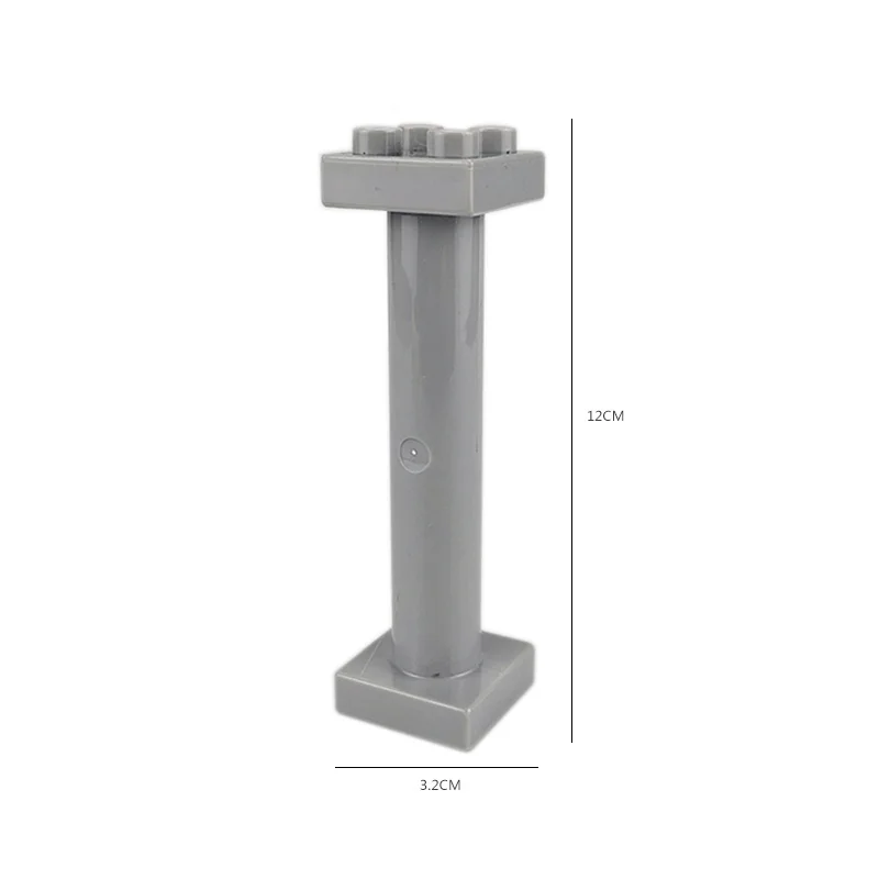 12cm Pillar Grey
