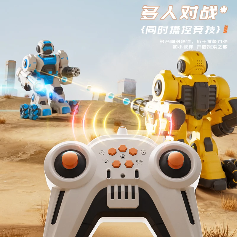 Puzzle Toy Deformation Remote Control Car Remote-Controlled Robot Battle Boxing Robot Toy  With Two Control  For Boys Girls 2