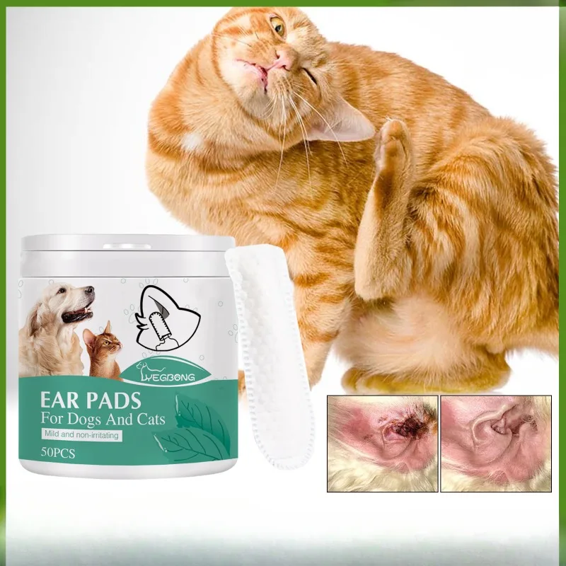 Pet cleaning wipes 50pcs pet ear cleaning wipes