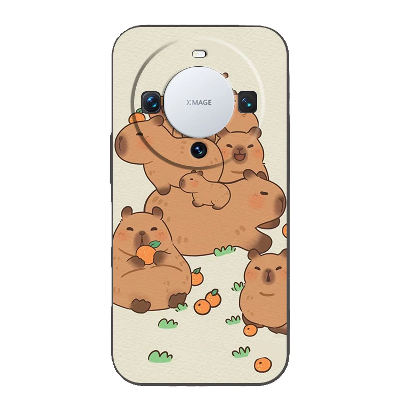 Cartoon Capybara Silicone Phone Case Cover