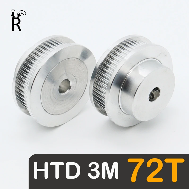 HTD 3M 72Teeth Timing Pulley Bore 6/8/10/12-20/22/25mm 3M Belt Pulley Width 10/15mm HTD3M Pulleys 72T Synchronous Wheel 72 Teeth