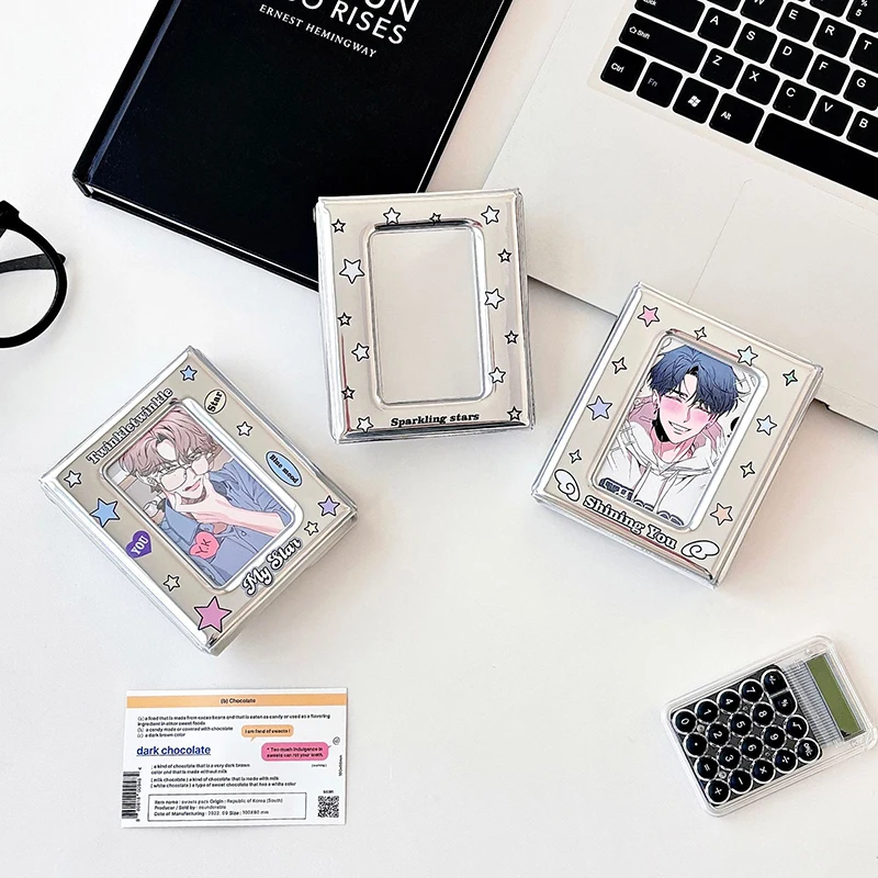 3 Inch Card Organizer Card Book Postcard Storage Book Idol Mini Photo Double Sided Photocards Holder Collector Binder