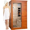 Far Infrared Sauna Home Saunas Spa Room, Wooden Indoor Dry Sauna,Ideal for 1 Person Home Sauna with Bluetooth Speaker 1
