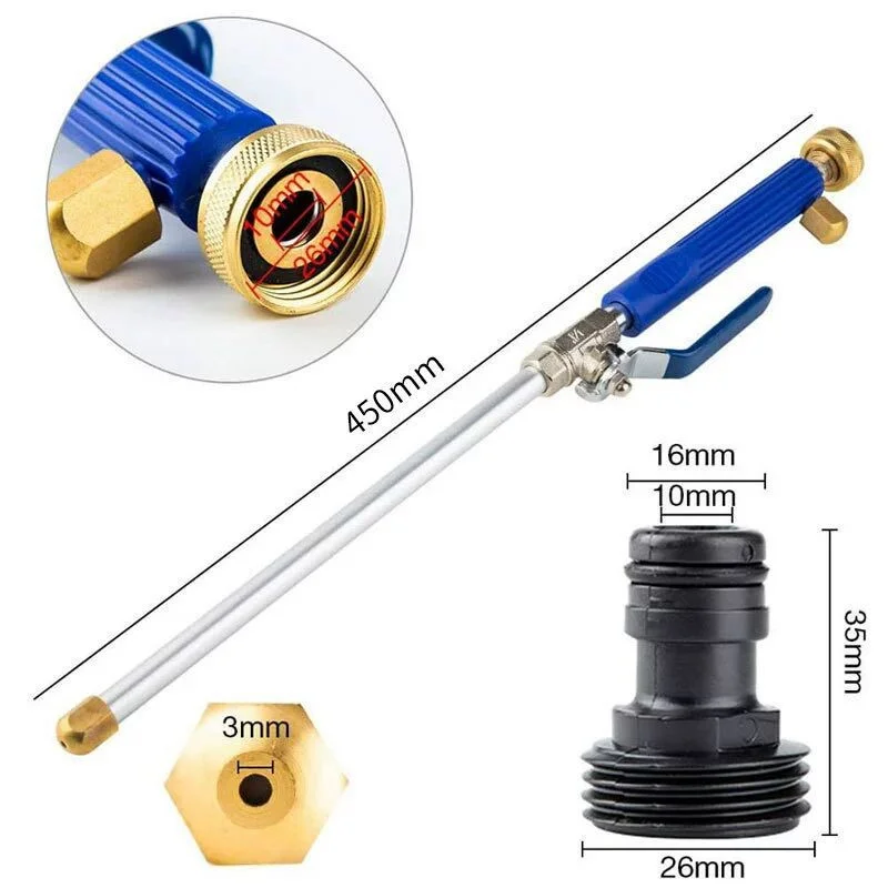 Description Picture 3 of item1PCS Car Washing Maintenance High Pressure Power Water Gun Washer Water Jet Hose Pipe Wand Nozzle Sprayer Spray Cleaning Tools