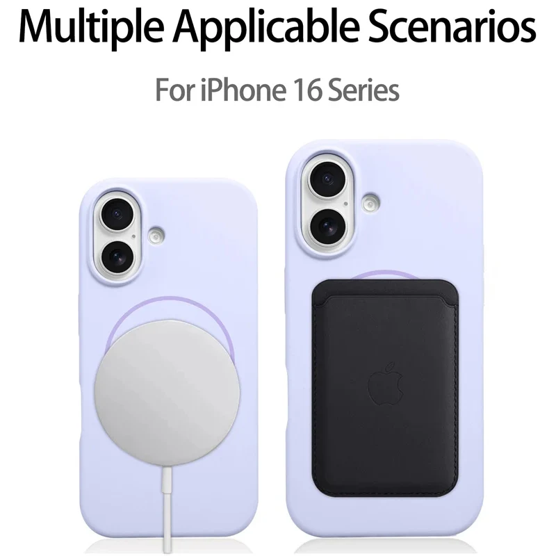 Premium Liquid Silicone Magnetic Wireless Charging Shockproof Case Cover