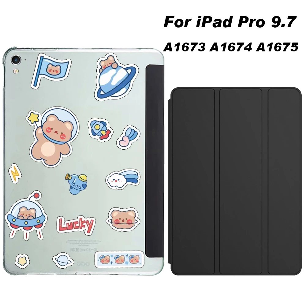 Чехол для ipad Pro, 9,7 дюйма, искусственная кожа, силиконовый, тройной складной Смарт-Чехол для iPad Pro 9,7, чехол 2016 A1673 A1674 A1675, чехол Чехол для ipad Pro, 9,7 дюйма, искусственная кожа, силиконовый, тройной складной Смарт-Чехол для iPad Pro 9,7, чехол 2016 A1673 A1674 A1675, чехол