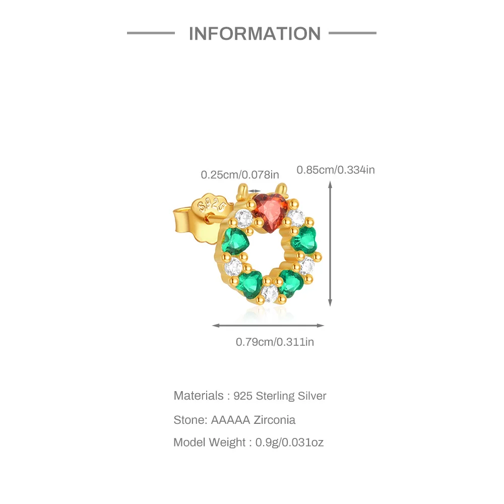 12 paia/set orecchini di Natale set Babbo Natale fiocco di