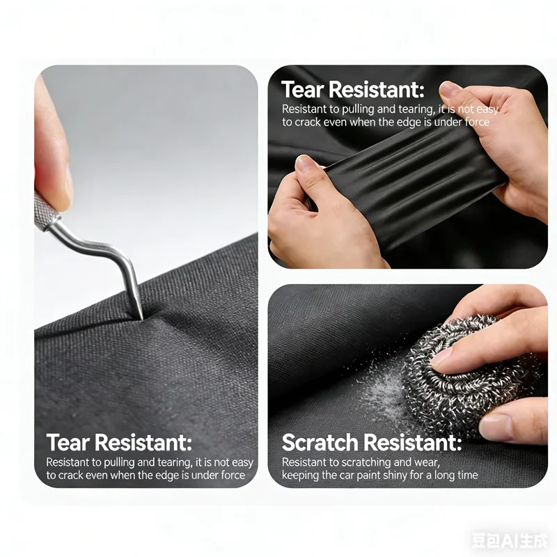 SEAT Ateca용 사이드 지퍼가 있는 전체 차량 커버 - 방수, 방진, 자외선 차단, 모든 날씨용 야외 커버