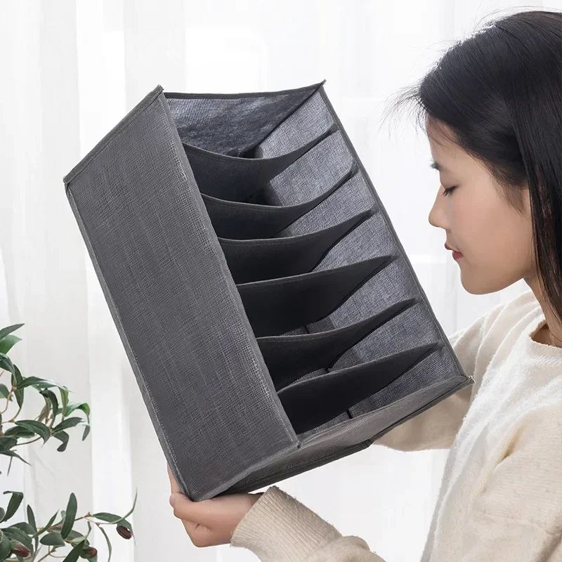 Description Picture 3 of itemClosets Clothes Organizer Box Jeans Storag Pants Cabinet Organizer Drawers Underwear Socks T-shirt Wardrobe Storage Organizers