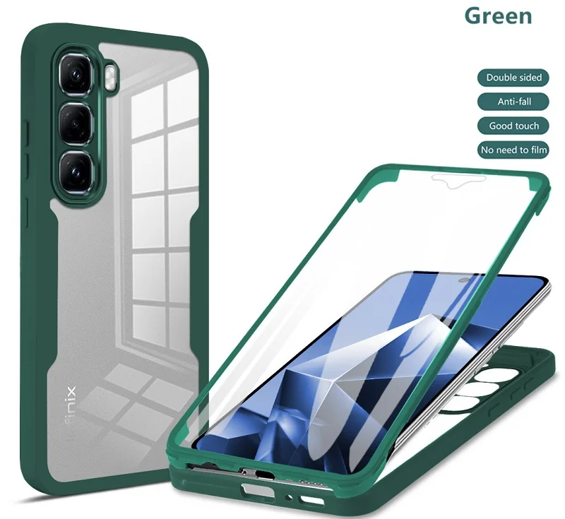 360° Protection Hard Clear Back Case with Screen Protector
