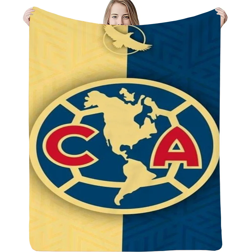 Club América Logo Microfiber Bedding Soft Blanket for Winter Plaid Blankets King Size Bed Blankets & Throw Sofa Cover Blanket 4