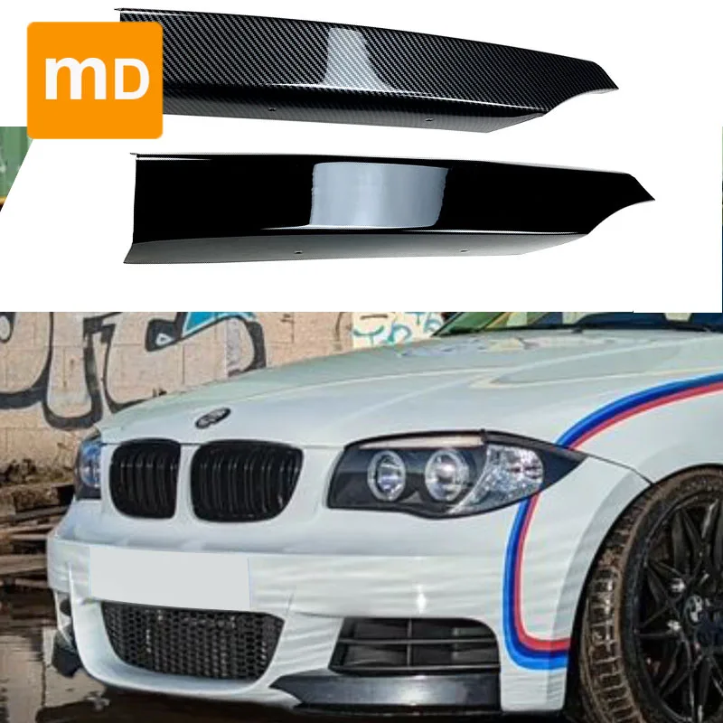 

Gloss Black Front Bumper Lip Diffuser Spoiler Splitter Body Kit Guards For BMW 1 Series E82 E88 2007-2010 M-Tech Car Accessorie