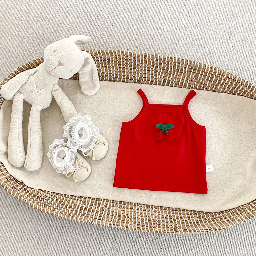 Baby Girls Cotton Clothing Set Camisole Bloomers