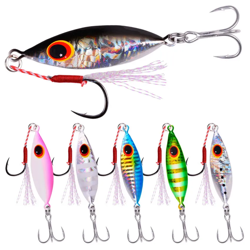 Metal Saltwater Lures Holographic Metal Jig Big Jig Fishing Lure