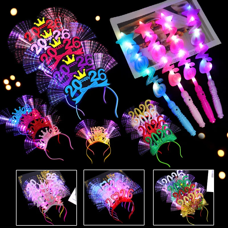 Led Headband Bow Crown Headband Flashing Hair Band Adjustable Light Up Hairband For Party Christmas