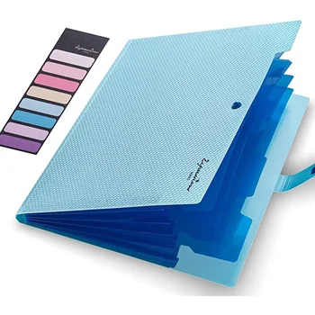 Cartella portadocumenti espandibile, cartelle tascabili per documenti, organizer cartaceo portatile per materiale scolastico per ufficio, formato A4