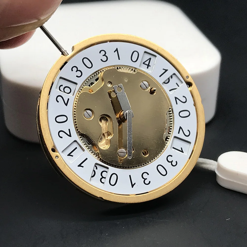 SW Ronda 5010B 10 Jewels Top Quality Quartz Watch Movement Golden Date-just Stem White Single Date Clock Parts Replacement