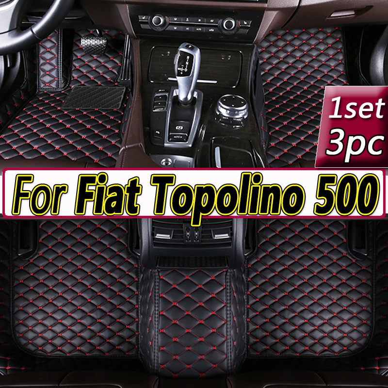 

Car Floor Mats For Fiat Topolino 500 2012 2011 Auto Interiors Accessories Styling Custom Leather Front And Rear Side Foot Rugs