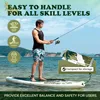 Inflatable Stand Up Paddle Board for adults and youth 11ft/10'6 black with gray accents ultra-durable PVC drop-stitch construct