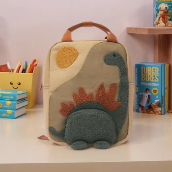 New Dinosaur Schoolbag For Kids Cartoon Stereoscopic Animal Backpacks Boys And Girls Canvas Backpack 1