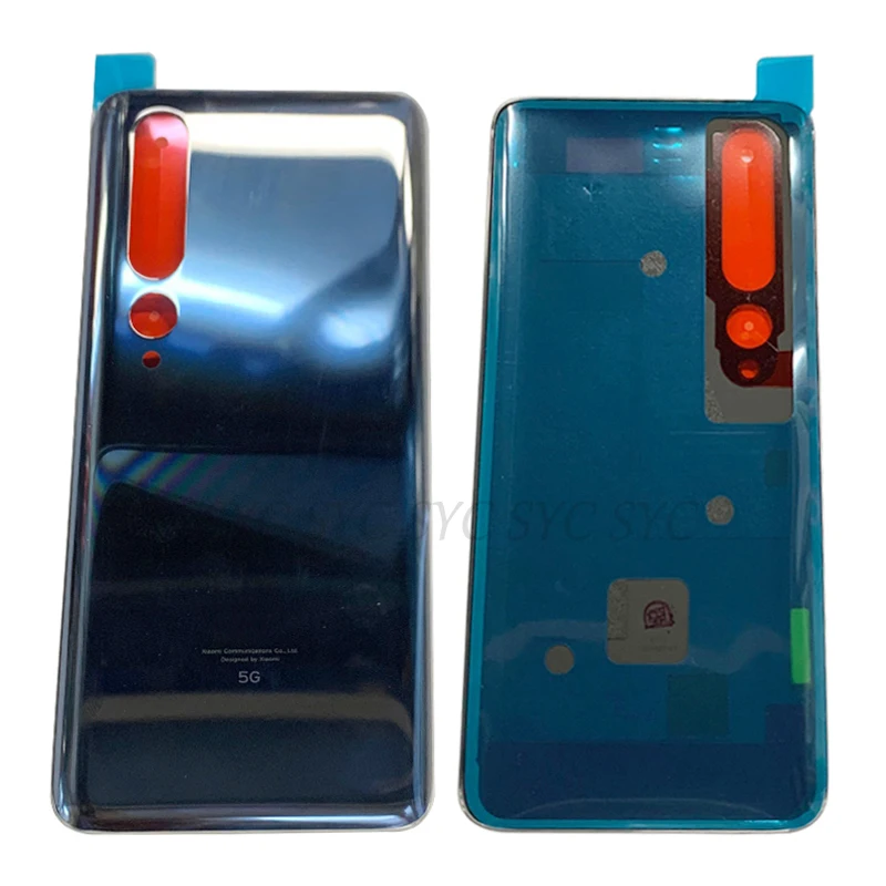 Original Rear Door Battery Cover Housing Case For Xiaomi Mi 10 5G Back Cover with Logo Repair Parts