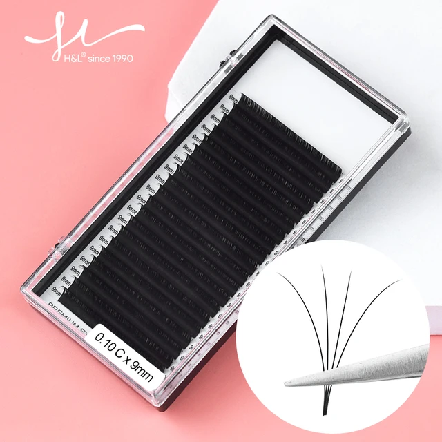 Korean PBT Materials Soft Comfortable Eyelashes Extensions Supplies 20 Rows High Quality Silk Lashes