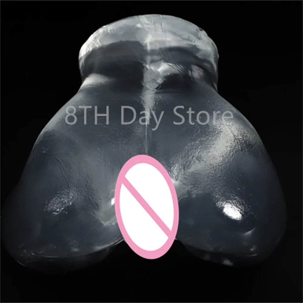 Male Masturbator Artificial Vagina Anal Channel Pocket Pussy Transparent Masturbation Doll Toy Sex For Men