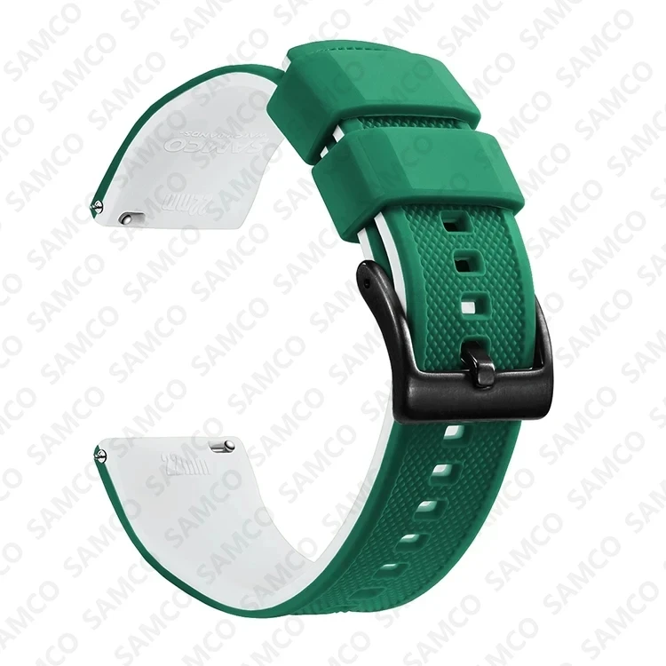 Enhanced Quick Release Silicone Watch Strap - Premium Rubber Band Replacement